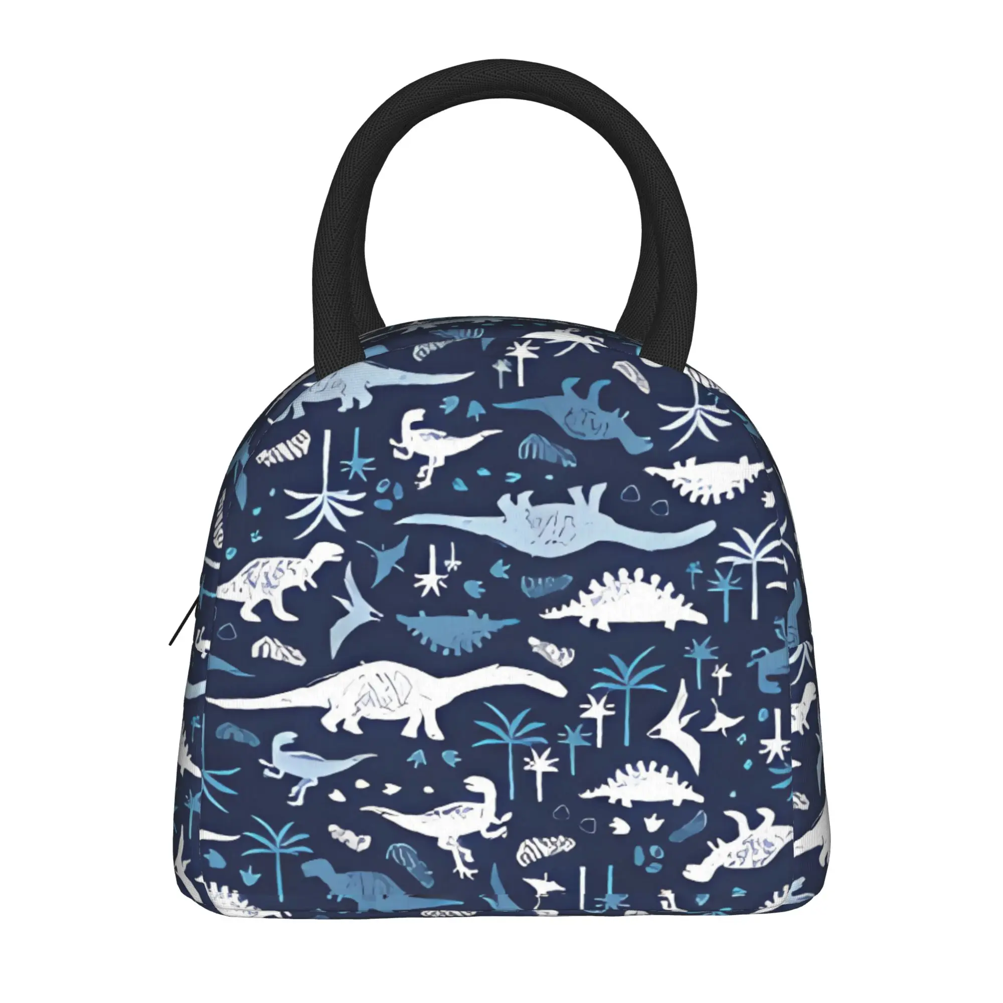 

Dinosaur footprint Cartoon Animal Lunch Bag Picnic Portable Thermal Tote Handbags For Men Oxford Designer Cooler Bag