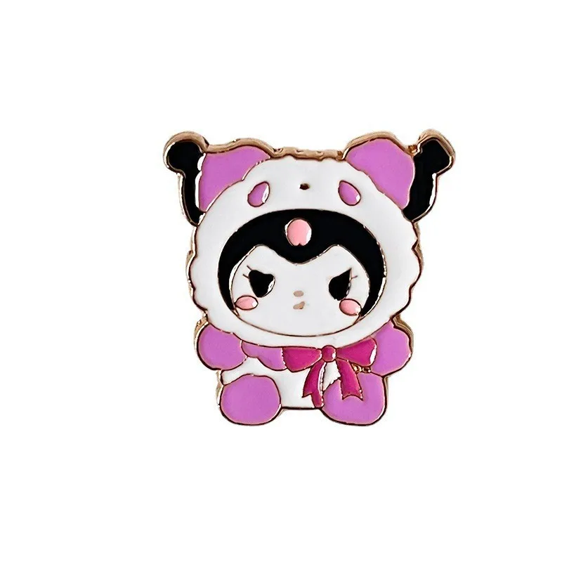 Sanrio Hello Kitty Schattige Broche Kuromi Mymelody Cinnamoroll Metal Emaille Rugzak Handtas Ornamenten Damesmode Sieraden Geschenken