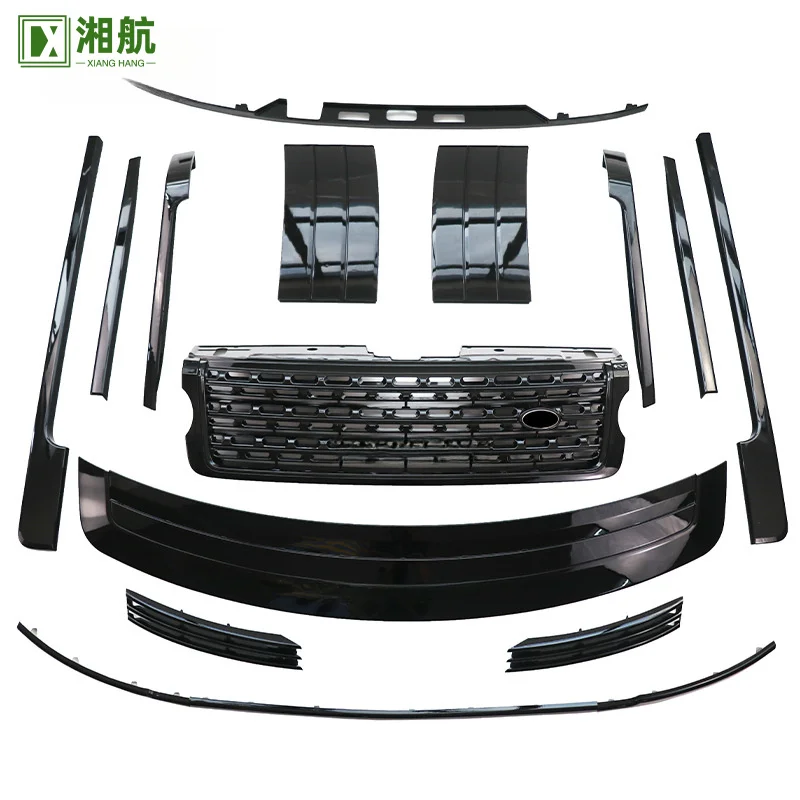 Suitable for 2013-2017 Land Rover Range Rover Executive Obsidian Kit Obsidian Grille Shark Gills 18-Piece Set