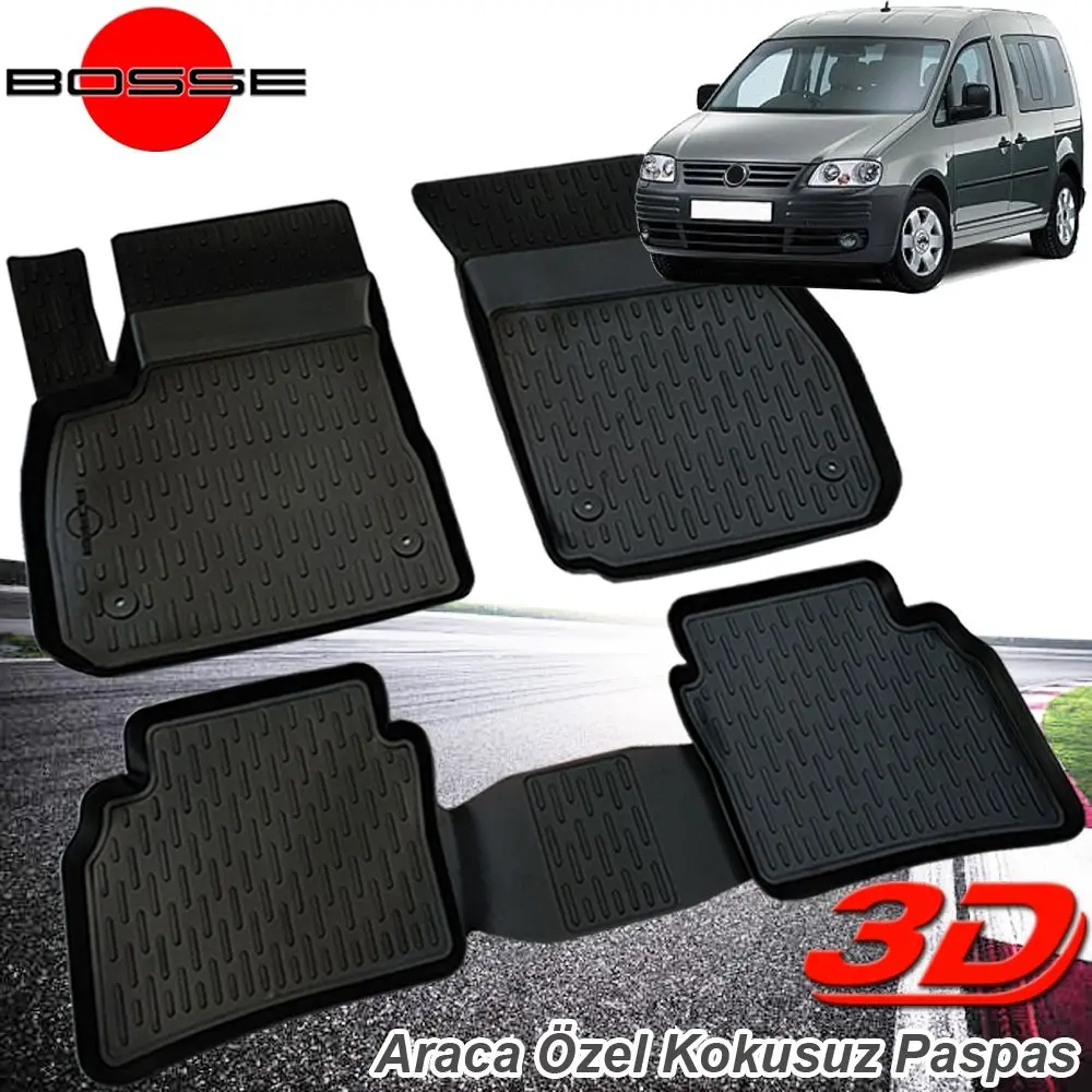 For VW Caddy Mat 3D Pool 2004 2011 BOSSE