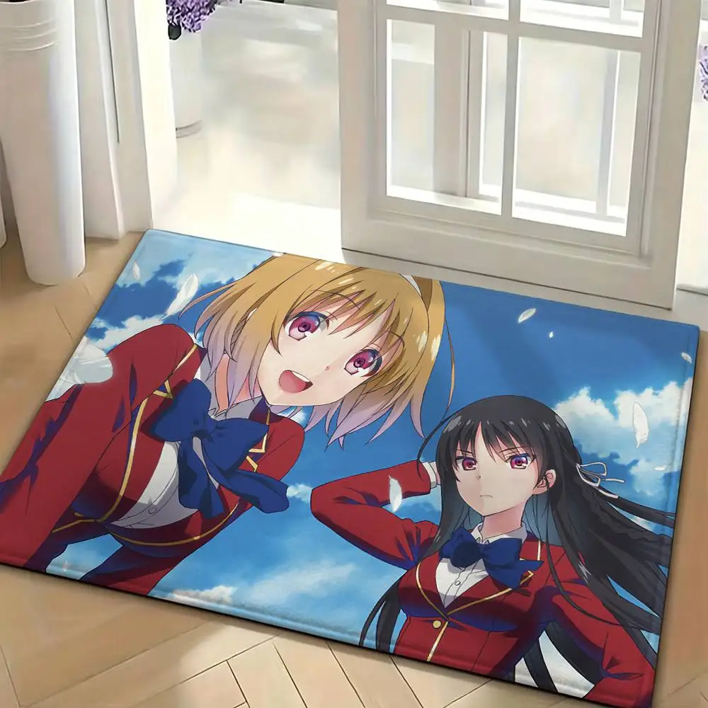 Anime C-Classroom of the Elite Floor Mat Soft Non Slip for Entry Door Bathroom Indoor Home Decorative Carpet