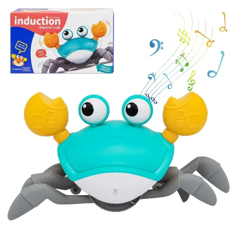 

Dancing Crab Run Away Toy for Babies Crawling Interactive Escape Crabs kids electronic toys Birthday Christmas Gift No Battery