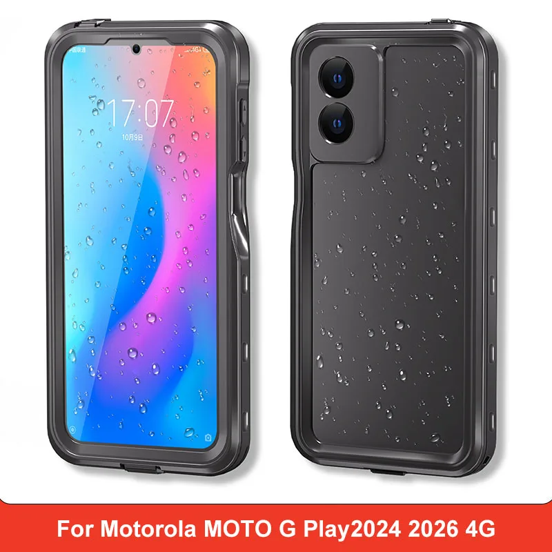 Waterproof phone case for Motorola MOTO G Play2024 2026 4G PC Material Protective casing