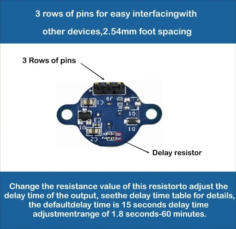 Módulo de sensor humano em miniatura PIR-4A Módulo infravermelho Chip de sensor piroelétrico