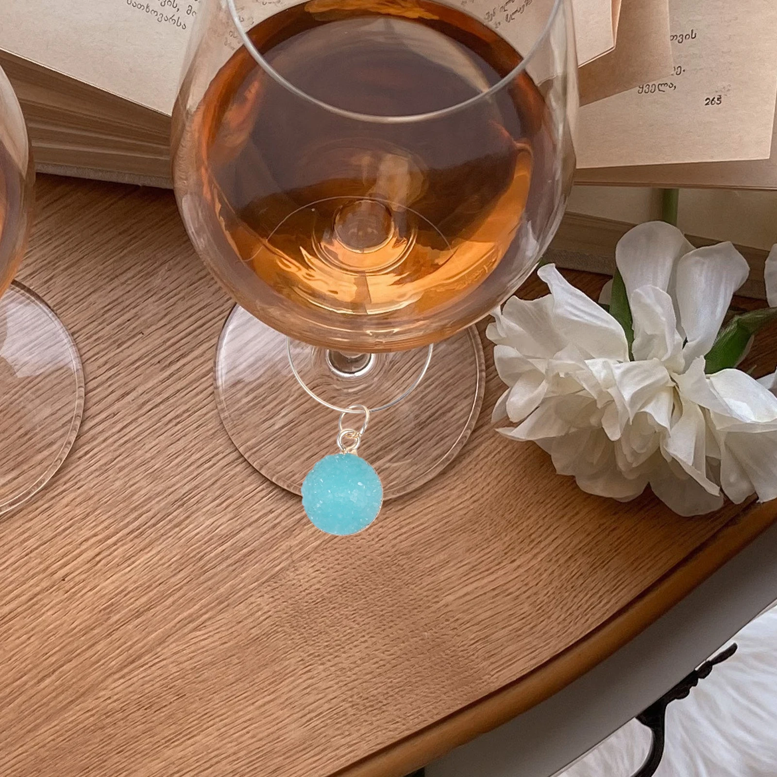 

6 pcs Wine Glass Markers Creative Reusable Drink Identifiers Party Bar Wedding Red Wine Charm Plastic Cup Tags