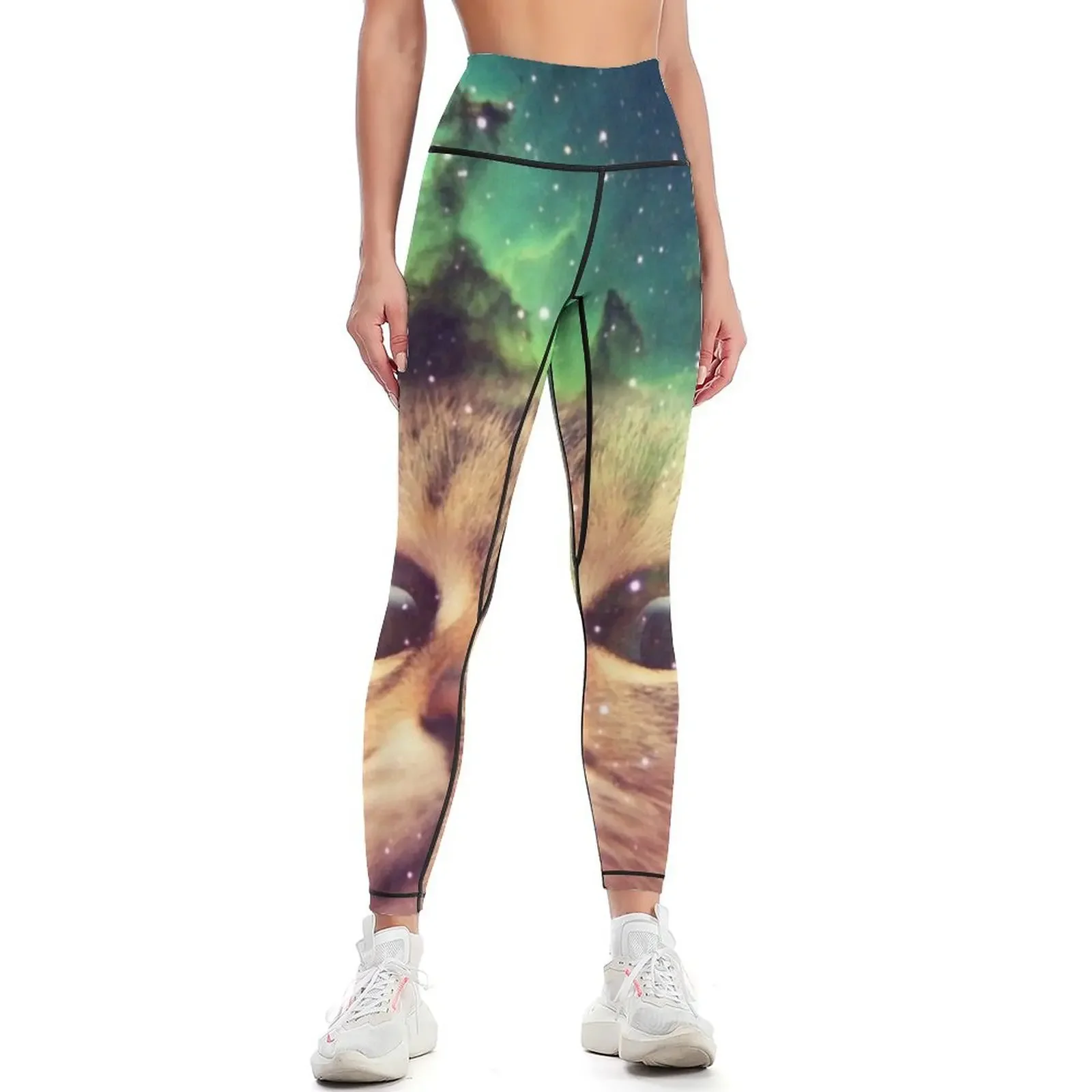 

Space cat dj Leggings gym womans Sports pants for Womens Leggings