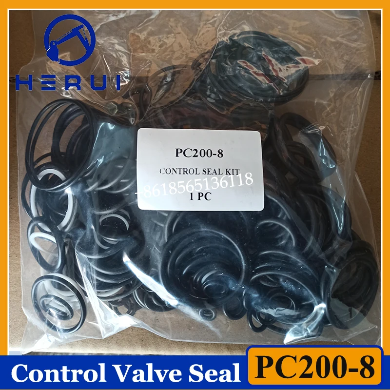 

High Quality PC200-8 PC220-8 Control Valve Seal Kit Repair Kit for Excavator Control Valve Oil Seal O-ring