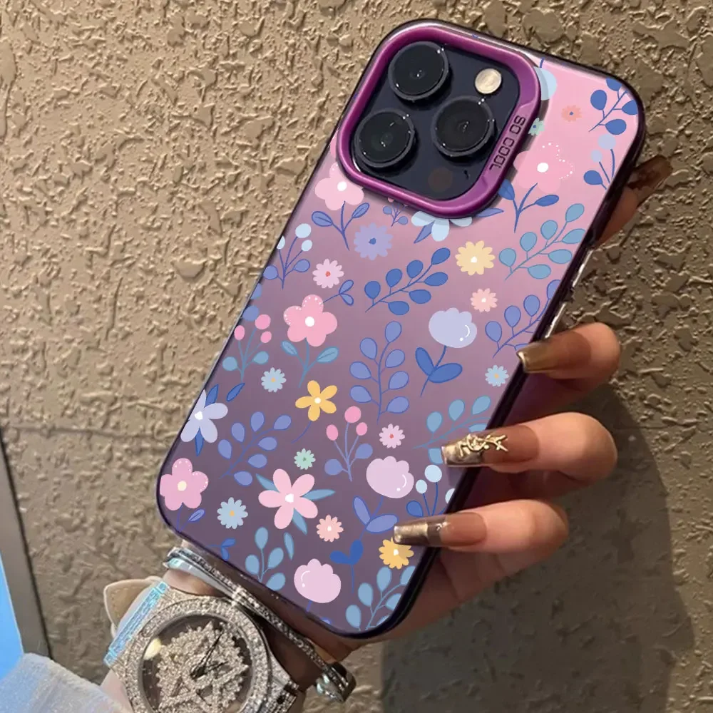 For Huawei Honor X6B X8B X7B X9B X50i X9A X8A Case Shockproof Protecto Phone Cases For Honor X7A Silvery Fashion Flower Cover