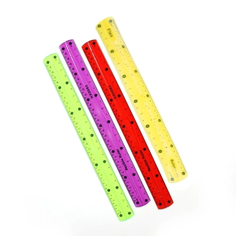 5asd 30cm Righello Strumento misurazione Righello colorato Righello dritto Righello flessibile Righello morbido Righello