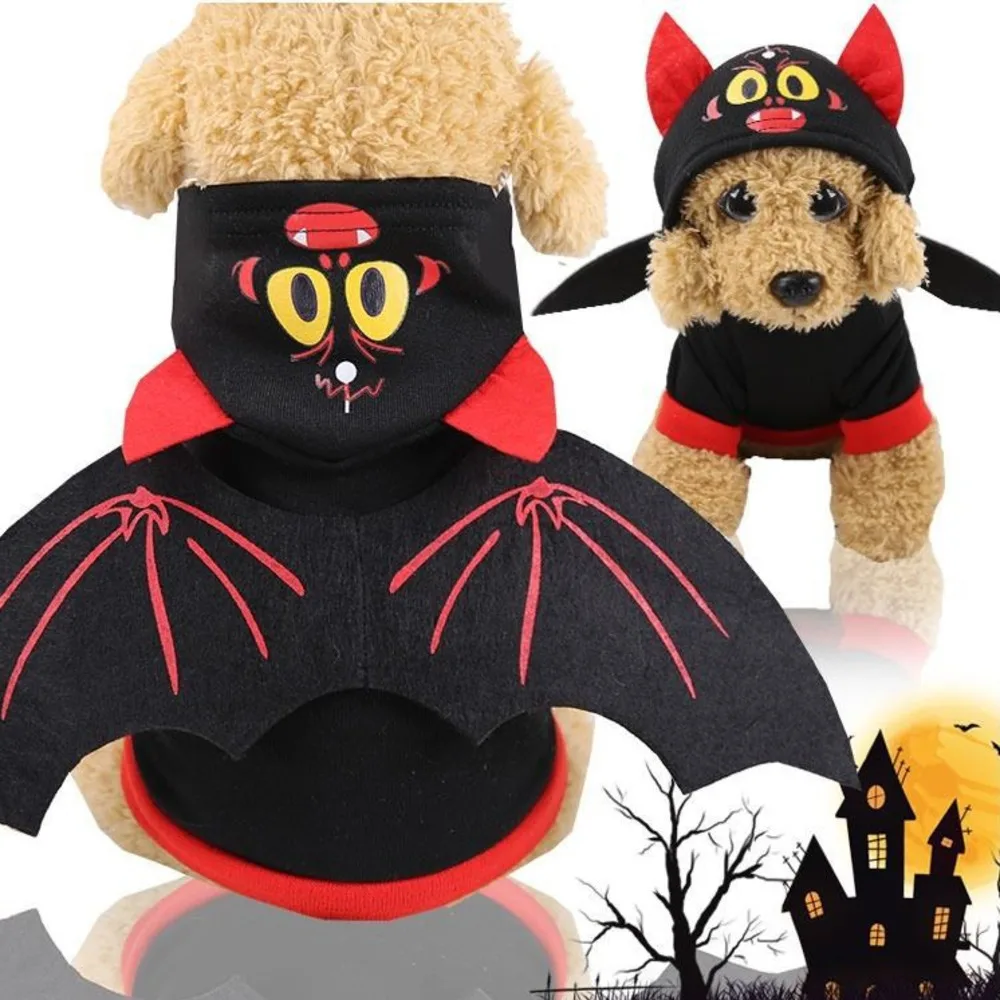 Halloween Uniform Funny Cat Dog Pet Autumn/Winter Pumpkin Spider Bat Transformation Dress Up Dog Costume