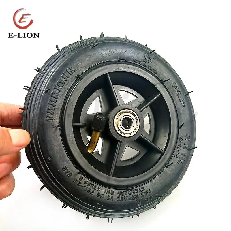 

НОВЫЕ шины 6X1 1/4, 150 мм, для электросамоката, надувные колеса с колесной ступицей и внутренней камерой, 6-дюймовые пневматические шины M8/M10