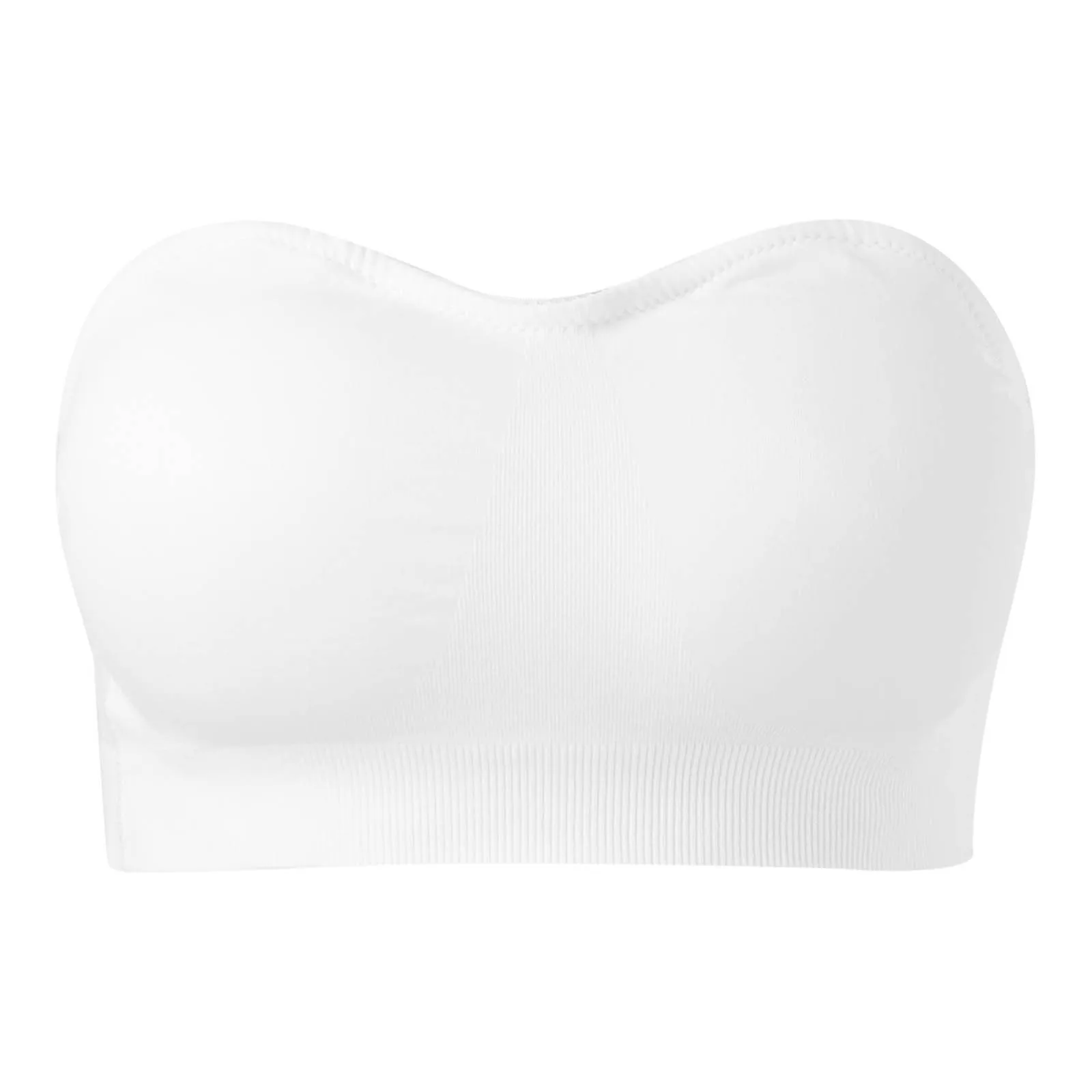 Sexy Seamless Strapless Tube Top Bra Women\'s Half Cup Ultra Thin Silicone Non-slip Underwear Off-the-shoulder Dress Lingerie