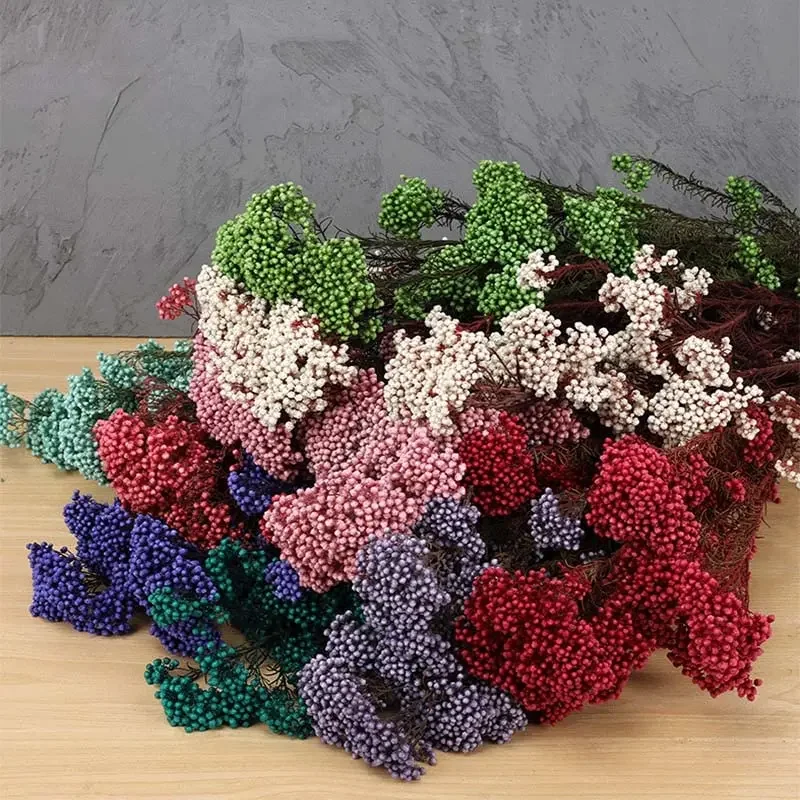 60g Natural Millet Flower Real Eternal Rice Flower Bouquet DIY Candle Resin Accessories for Living Room Home Wedding Decor