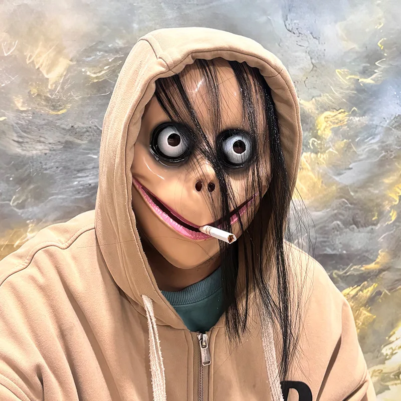 قطعة واحدة، قناع رعب، قناع لاتكس للهالوين المخيف، زي لعب الأدوار للأطفال والكبار #2