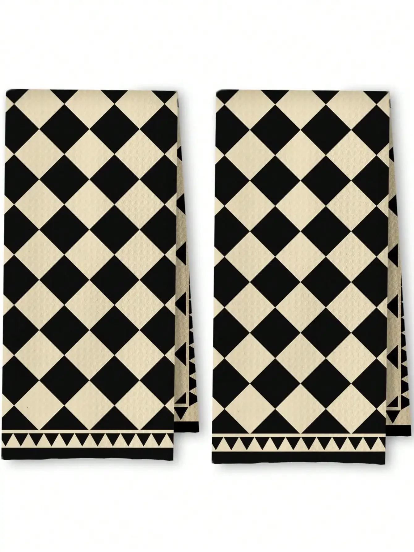 Boho Abstract Kitchen & Bathroom Towels Retro Mid-Century Dfor Hand Wiping, Face Wiping, Bathing, Soft and Absorbent 100% Cotton
