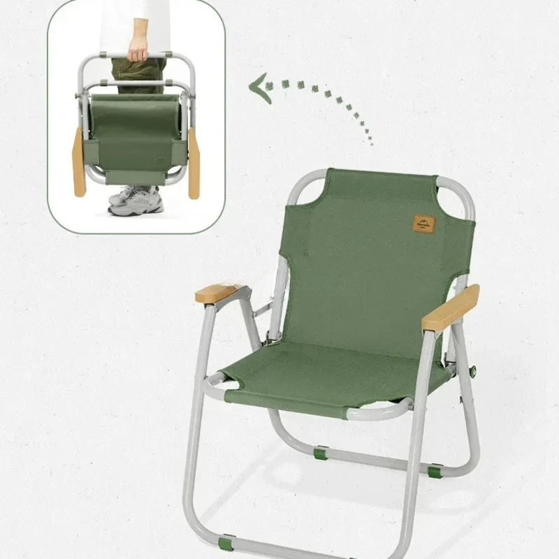 

Naturehike 2022 New Outdoor Aluminum Tube Square Chair Portable Camping Folding Fishing