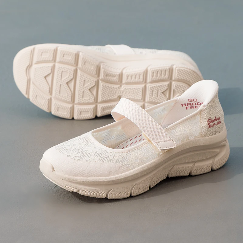 Женские кроссовки Skechers Mary Jane, модные, удобные, износостойкие, дышащие, повседневные туфли для поездок на работу 