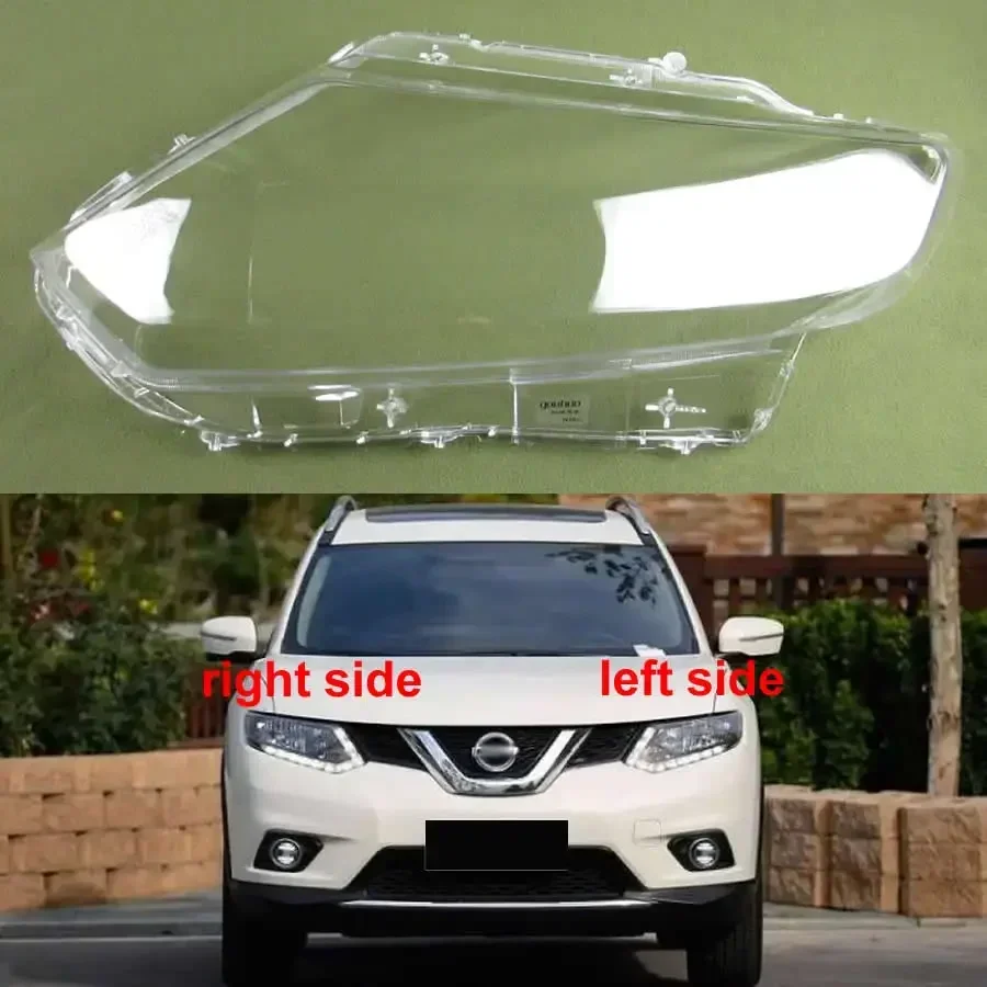 

For Nissan X-Trail 2014 2015 2016 Front Headlamp Cover Lampshade Lamp Headlight Shell Lens Plexiglass Auto Replacement Parts