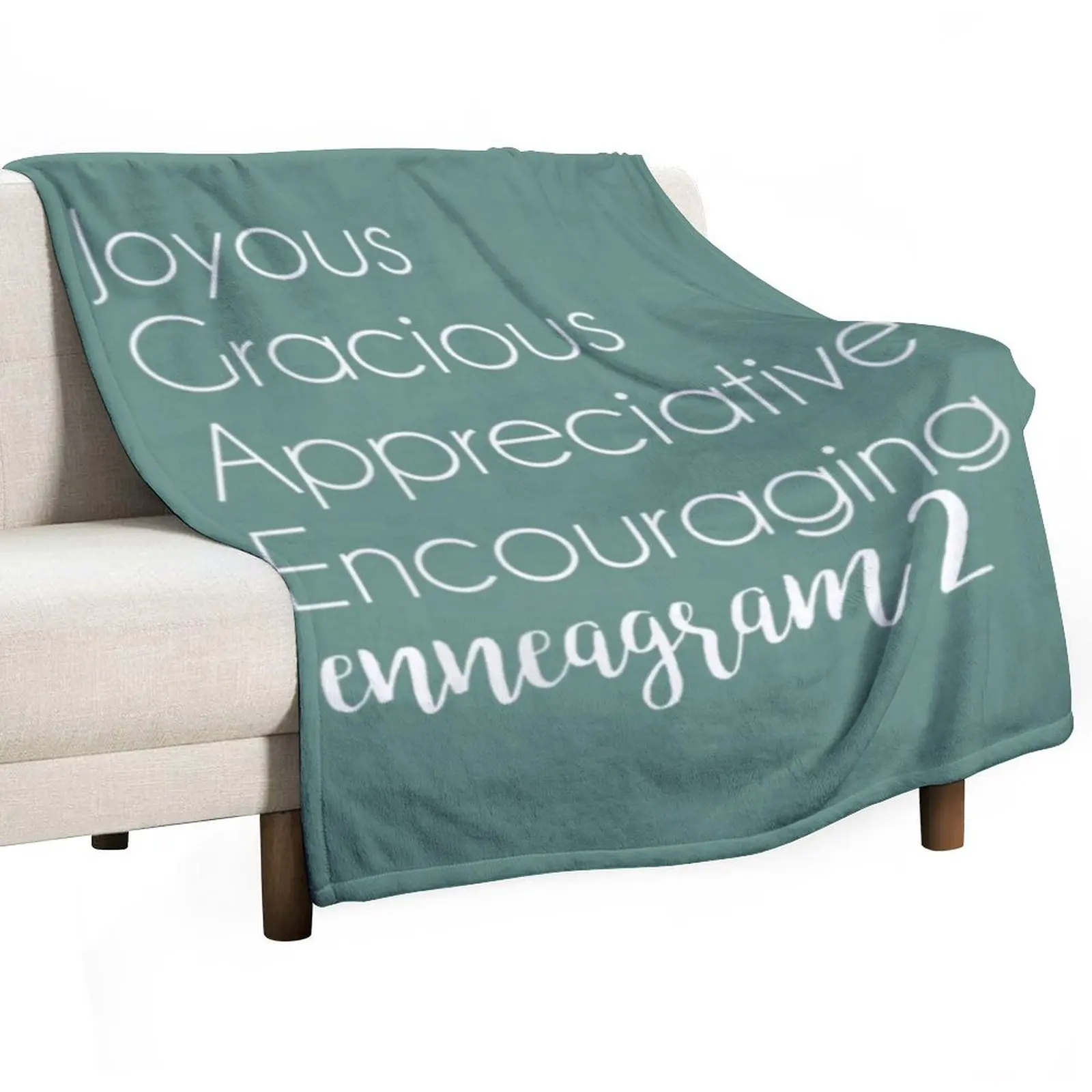 Womens Enneagram Type 2 Helper Alternative V-Neck Throw Blanket Travel Custom Bed covers Bed linens Luxury Blankets
