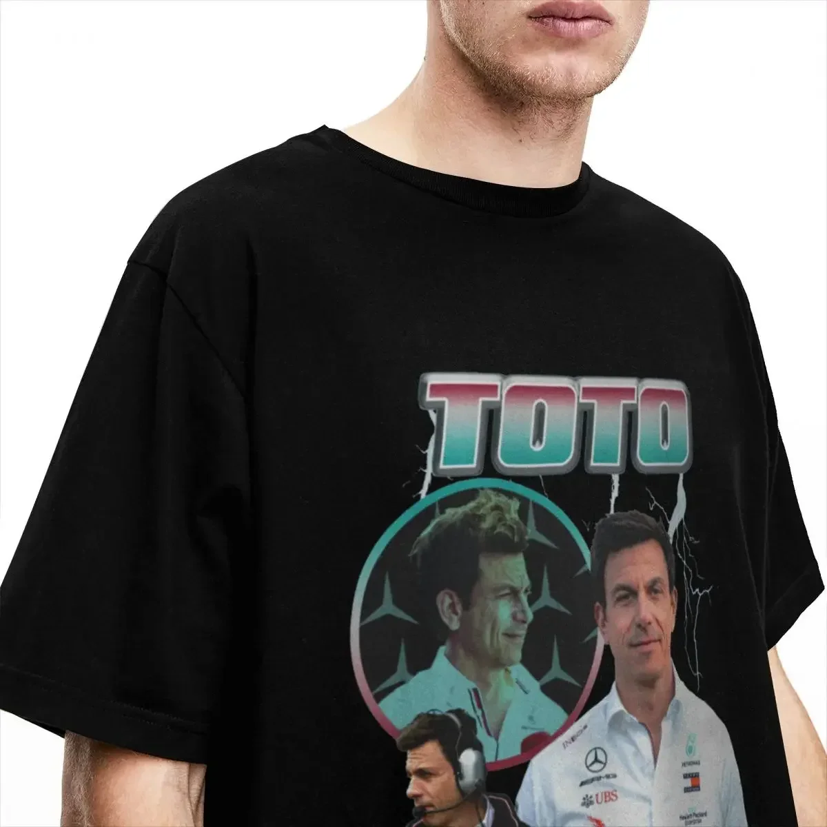 Toto Wolff 80's Vintage Bootleg T Shirts Merch Men Women's Cotton Hipster Crew Neck Tees Shirt