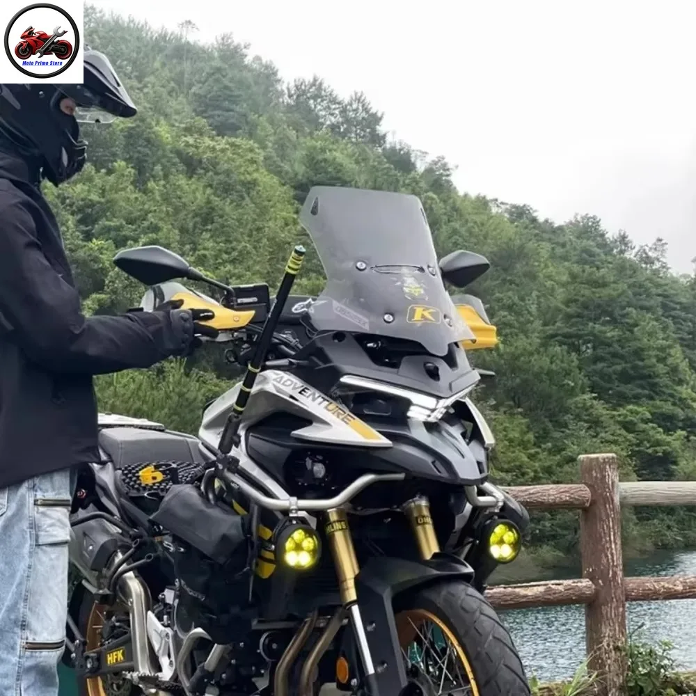 For VOGE DS525X Heightened Windshield Windscreen Extension Widened Front Deflector Shield Accesorios Moto Parabrisas Cupula Moto