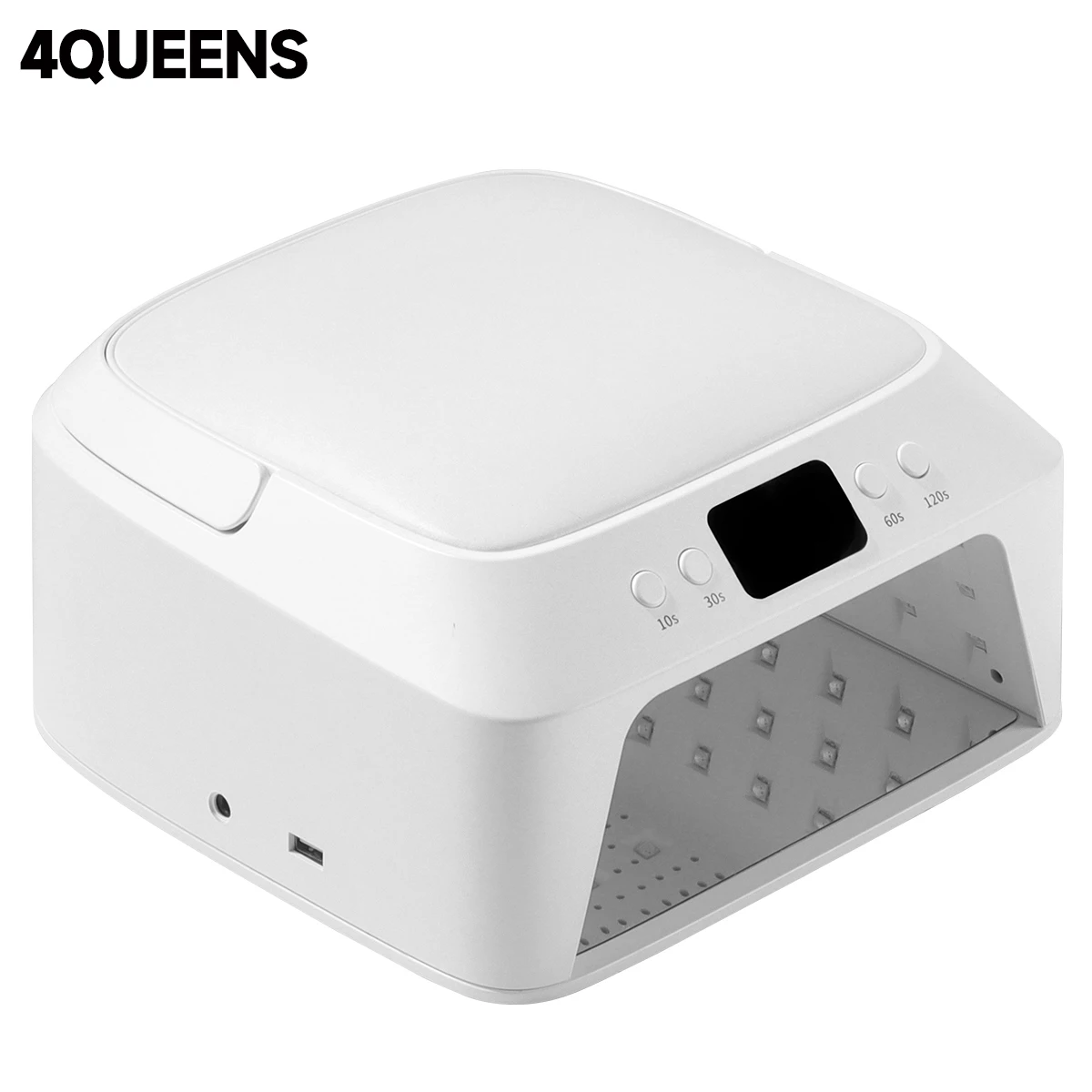 

4QUEENS УФ-лампа для ногтей с 71 светодиодом, большая сушилка для ногтей, лампа для сушки геля, 48 Вт, ЖК-экран, автоматический датчик, достаточно места для салона красоты дома