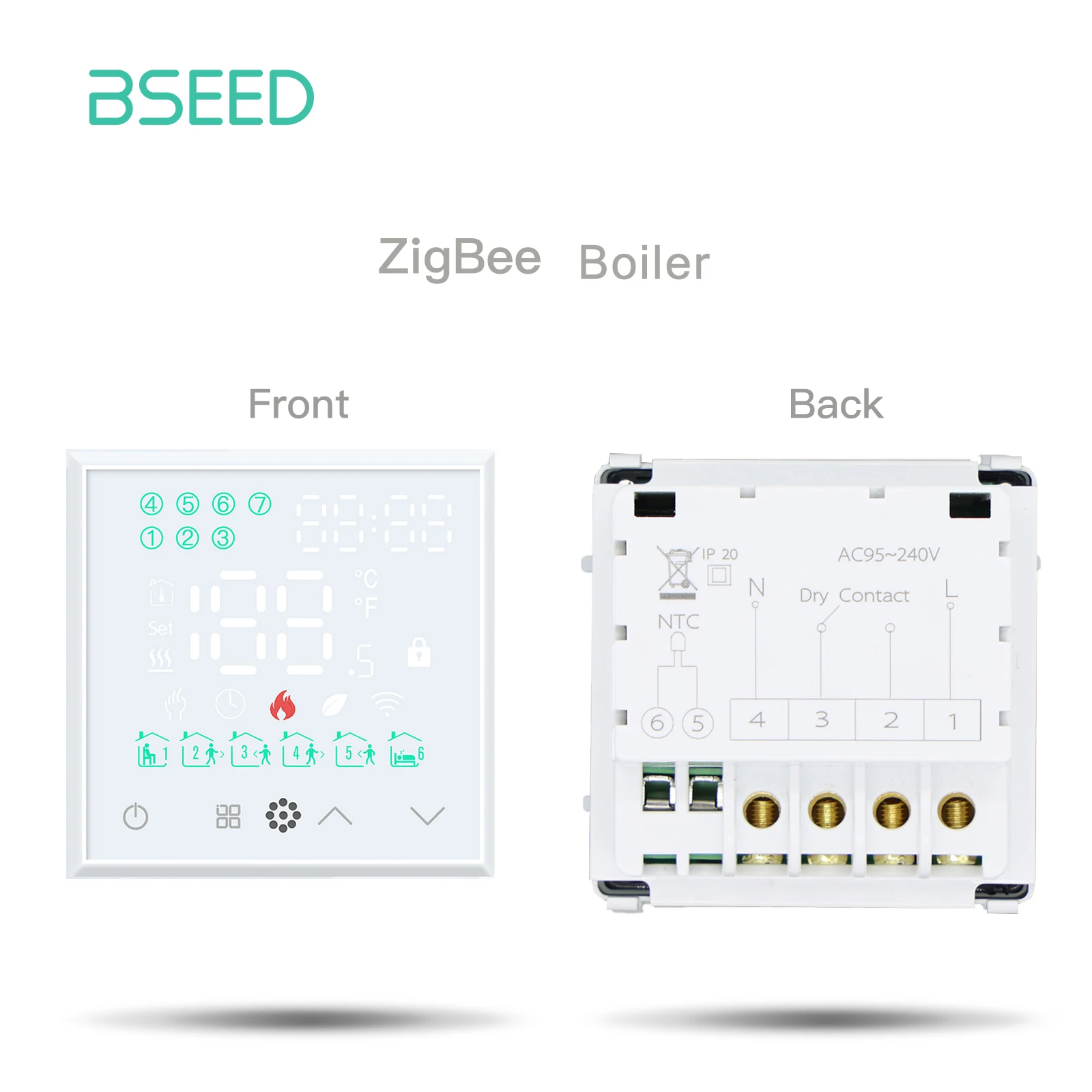 BSEED Zigbee Touch Schalter Funktion Teil Glas Panel Nur Smart Dimmer Vorhang Schalter DIY Teil Zigbee Buchse Teile Mit Neutral