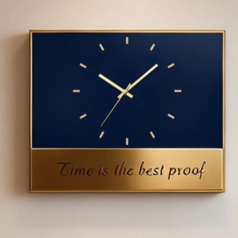 Decorative Metal Wall Clock Vintage Wall Watch Luxury Aesthetic Clocks Minimalist Silent Elegant Living Room Watches Home Decor