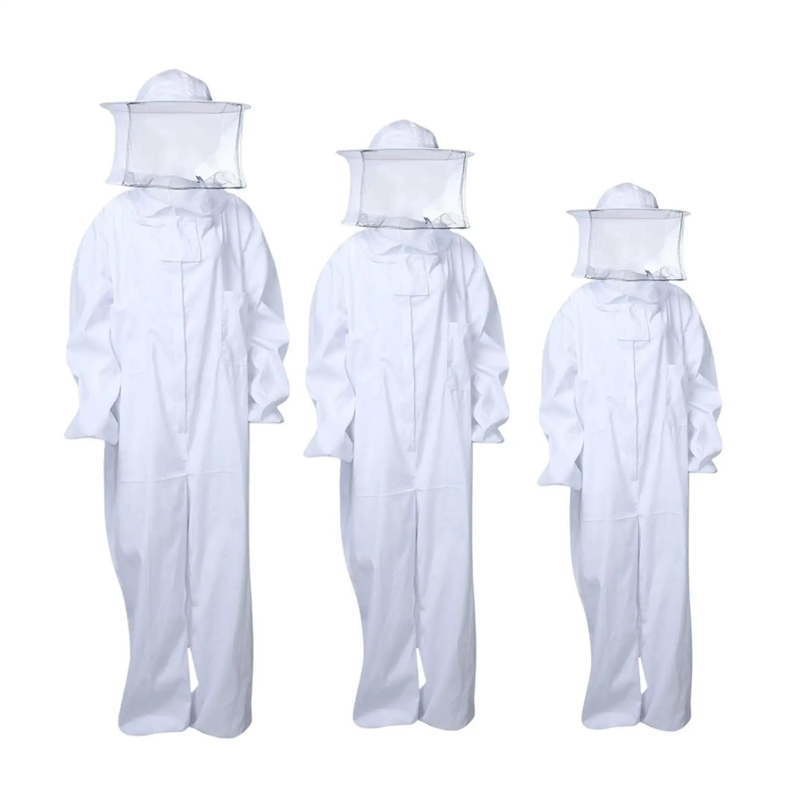 Complete Beekeeping Suit Protection Elastic Cuffs All Suit Beekeeping Clothes for Women/Men Beginner