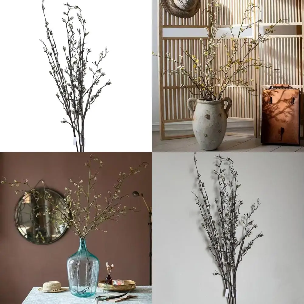 

Искусственные стебли белой вейгелии для декора веток, кустов и ваз, идеально подходят для украшения интерьера дома и офиса высотой 63 дюйма