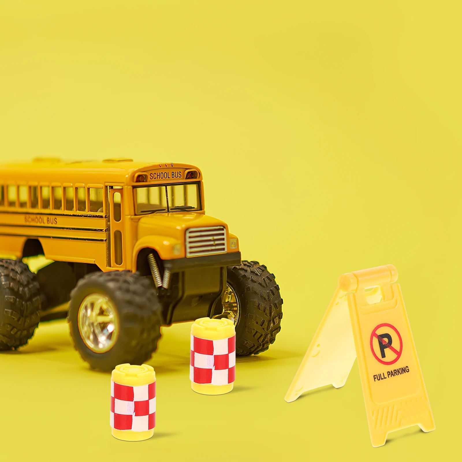 

16pcs Traffic Sign Kids Educational Road Barrels Abs Roadblocks Preschool Learning Early Cognitive Development Safe