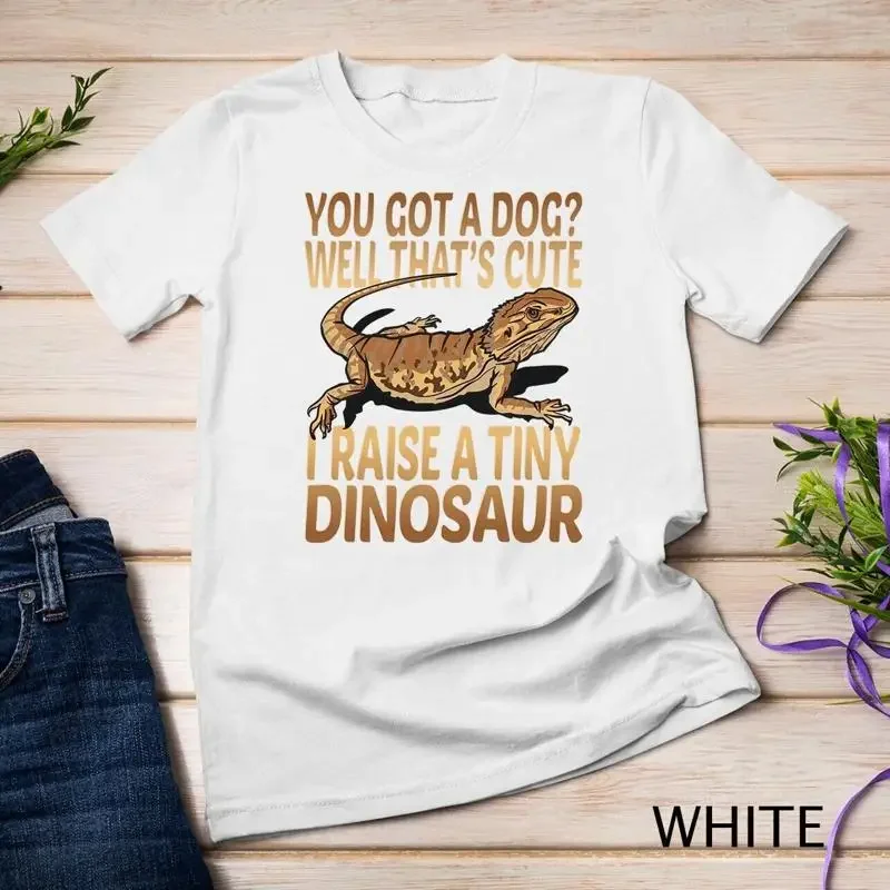 I Raise A Tiny Dinosaur Funny Bearded Dragon Reptile Lizard Unisex T shirt