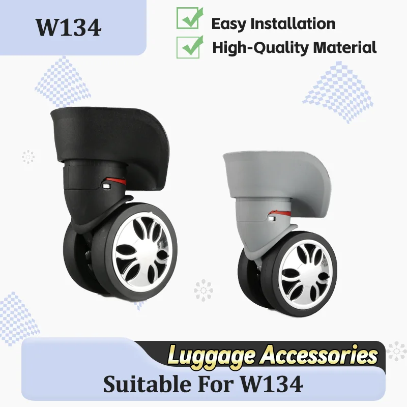 

For W134 Luggage Trolley Replacement Parts—Silent Swivel Castors For Luggage Trolley Repair Accessories