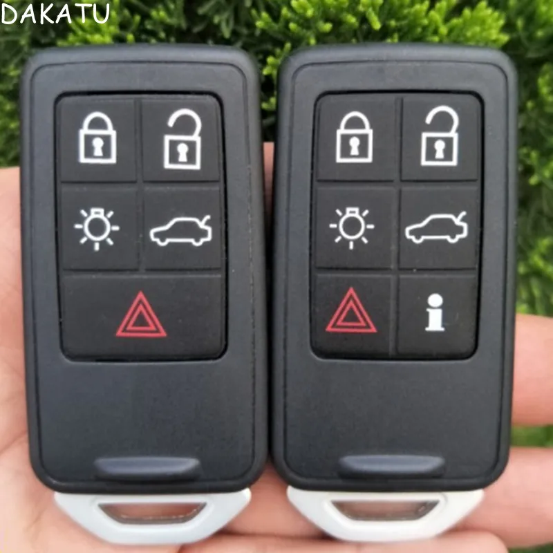

DAKATU 5/6 Buttons Smart Remote Control Key Shell Case Fob For Volvo XC60 S60 S60L V40 V60 S80 XC70 Replacement Remote Shell