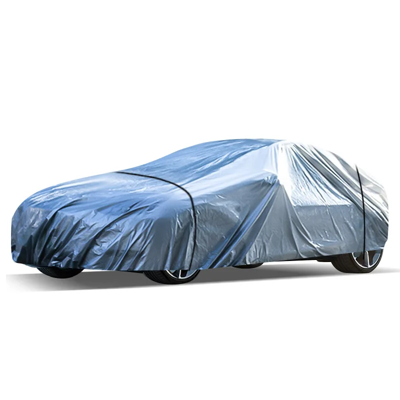 

PE plastic film waterproof and dustproof car cover, universal car cover, sun protection and shading for all vehicles