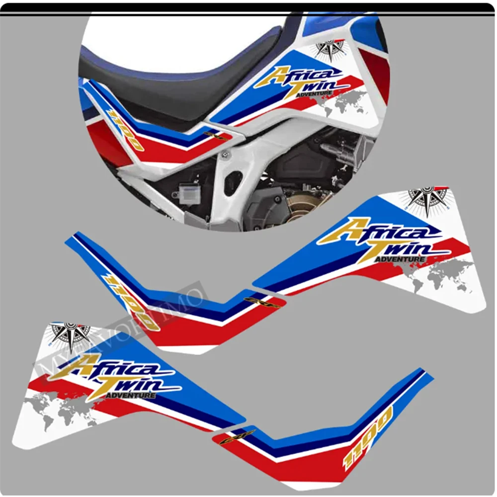 For Honda CRF1100 CRF 1100L L1 L2 Africa Twin Adventure Sport Wind Deflectors Visor Set Stickers Decal Kit Side Tank Pads 2020