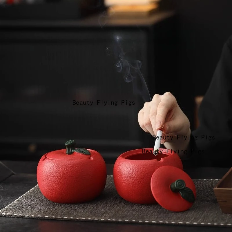 

Resin Covered Apple Ashtray Living Room Tea Table Decoration Home Decoration Resin Apple Ashtray Office Anti Fly Ash Ashtray