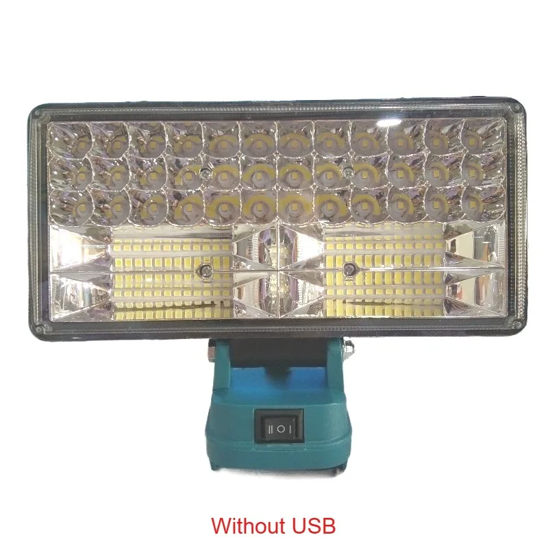 LED Work Light Jobsite Light Spotlight Tool for Makita 18v Battery Lamp Flood Light Flashlight(No Battery)