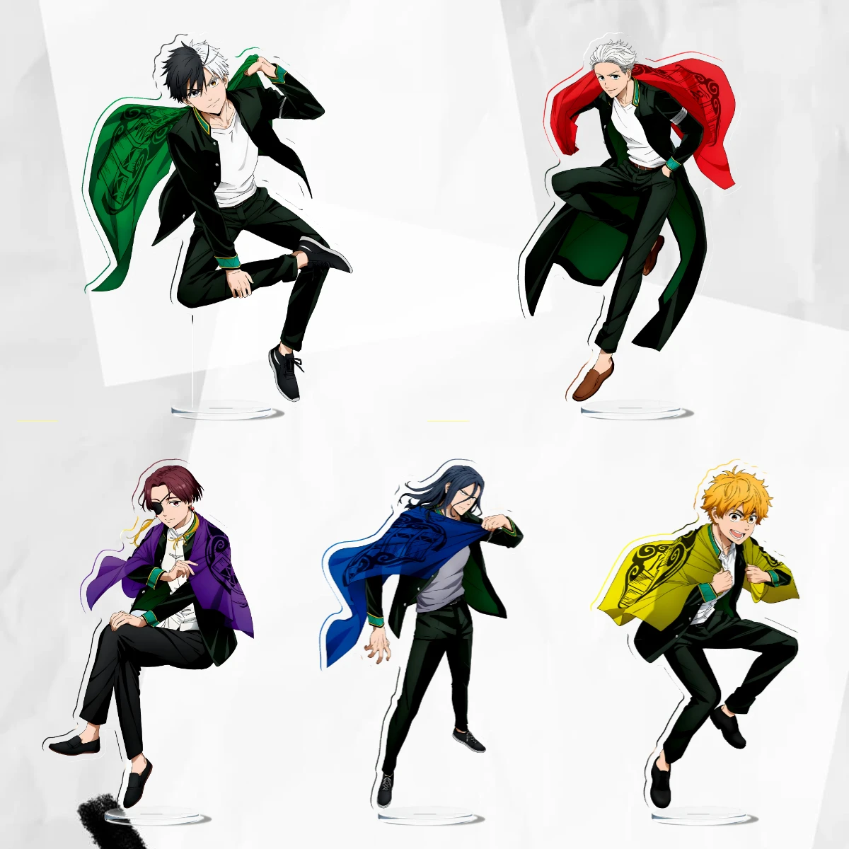 قاطع رياح-حامل أكريليك ، شخصية أنيمي ، عرض 15 ، لوحة موديل