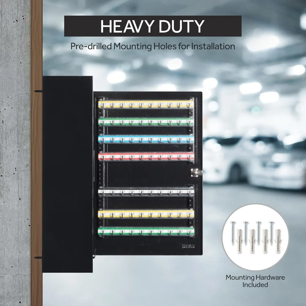 خزانة مفاتيح فولاذية آمنة مع خطافات وعلامات مرقمة لإدارة المفاتيح الفعالة في الفنادق وخدمات الصادق