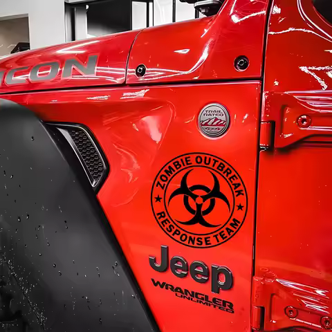 Zombie Outbreak Funny Novelty Car Window Bumper Vinyl Decal For Car Truck Motorcycle Self-adhesive Vinyl Sticker