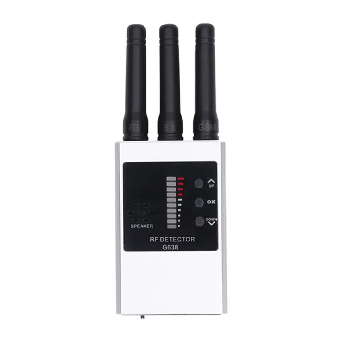 G638 Handheld RF Locator Silver Metal Shell, Strong Anti-Interference, Mortgage Vehicle & Pawn Shop GPS Tracker Inspection - view 4