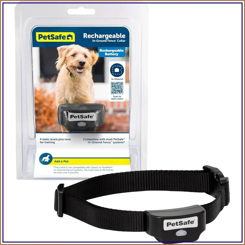 Rechargeable Waterproof Pet Fence Collar for Dogs and Cats