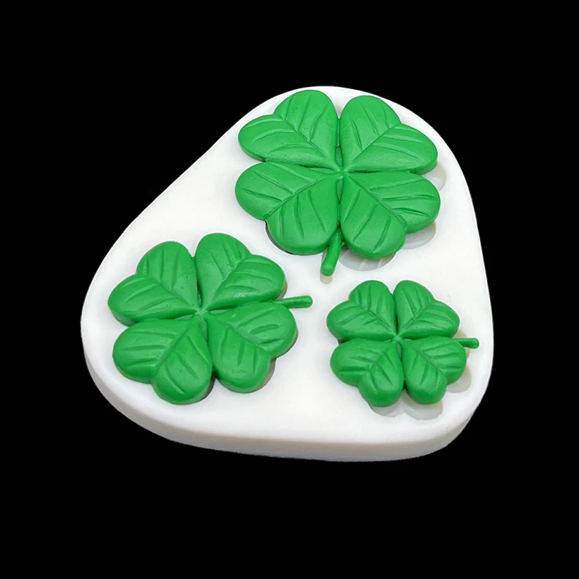 Shamrock Four Leaf Clover St. Patrick’s Day Silicone Mold Fondant Chocolate Sugarcraft Mold Cake Decorating Tools