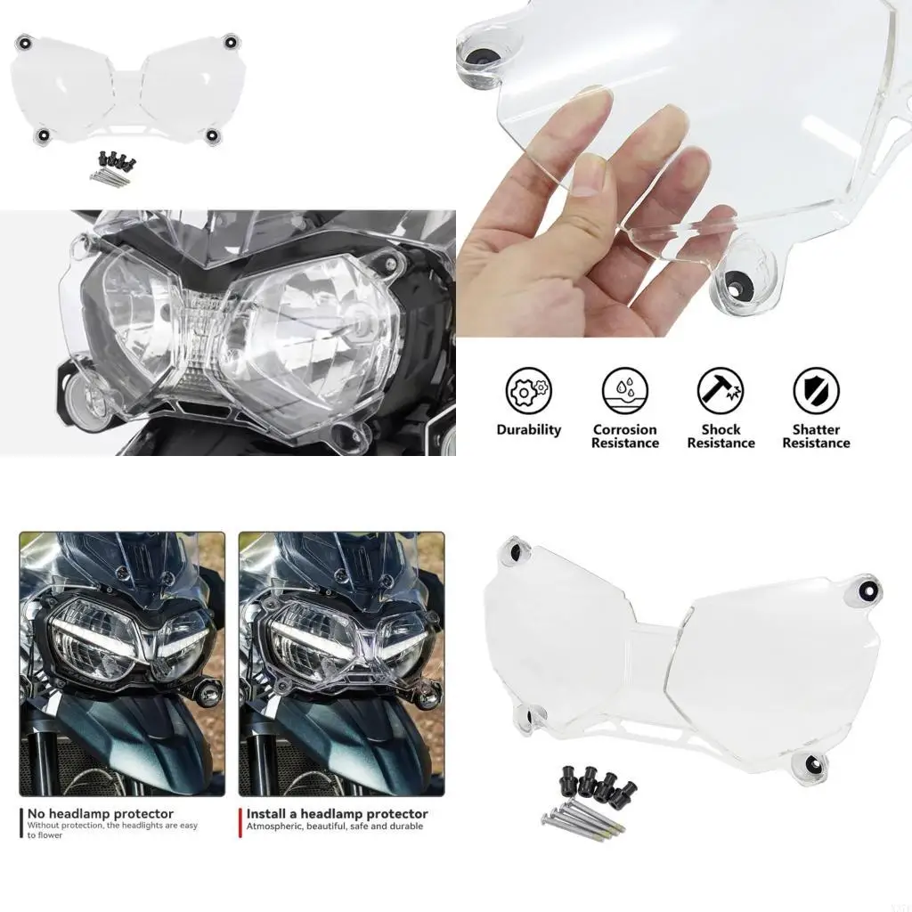 

Reinforced Durability Motorcycle Headlight Protector Cover for 800 XCA XRX 1200 XRX 1215 XCA XRX Rough Terrain Riding X37F