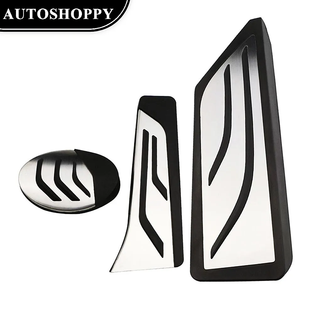 Car Pedales for BMW X1 F48 2015 - 2022 2-Series Touring 218i 220i 220d 225xe AT LHD Accelerator Foot Rest Pedals Pad Accessories