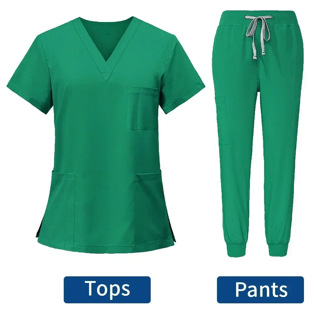 Uniforme médico antiarrugas para mujer, tela suave lavable, uniforme de Hospital, conjuntos de Jogger, par, gran oferta