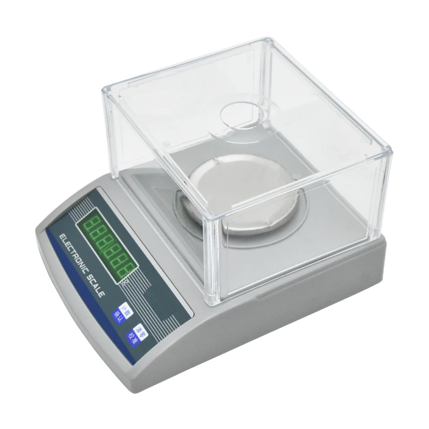 Imagem -03 - Laboratório Balança de Equilíbrio Analítico Balança de Precisão Digital com Brisa Portátil Escala de Peso de Jóias 200x0.001g 1mg