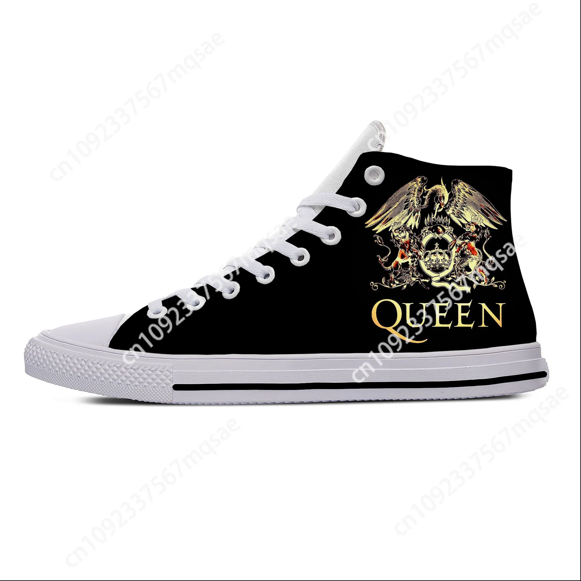 Hot Queen-Chaussures de groupe de rock pour hommes et femmes, Freddie Mercury Music, Baskets grill décontractées, Haut, observateur, Respirant, Personnalisé, Mode