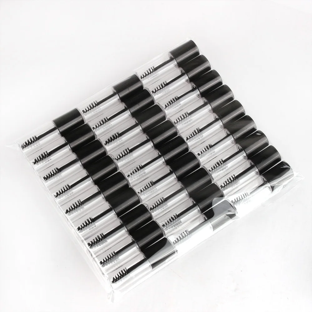 34PCS 3ML Sample Empty Mascara Tube with Eyelash Wand Eyelash Cream Container Bottle Refillable Makeup Container DIY Bottling